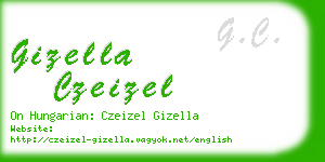 gizella czeizel business card